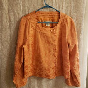Tone-on-tone pattern jacket